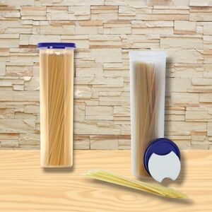 TUPPERWARE Modular Mates #5 Spaghetti Dispenser/ Lid & Anti-Spoil Insert Blue